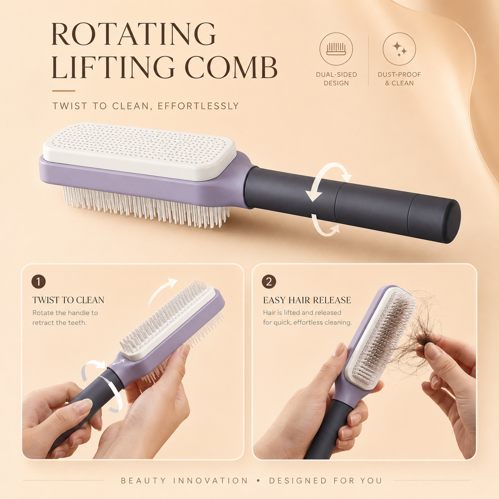Aurevella Lift™ – Rotating Hair Brush